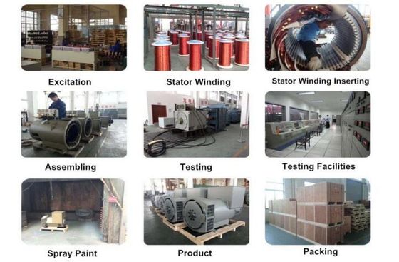 kopen Double Bearing Alternator with 110V-480V Voltage Range AVR SX460 AS440 and 20 Years Life Time for Industrial Power Generation online manufacture